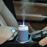 Maxbell Portable Air Humidifier Flame USB Mist Maker Car Diffuser for Vehicle Pink