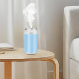Maxbell Portable Air Humidifier Flame USB Mist Maker Car Diffuser for Vehicle Blue