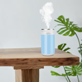 Maxbell Portable Air Humidifier Flame USB Mist Maker Car Diffuser for Vehicle Blue