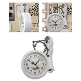 Maxbell Double Sided Wall Clock Study Indoor Outdoor Train Station Clock White