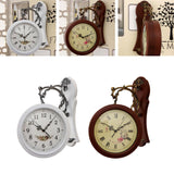 Maxbell Double Sided Wall Clock Study Indoor Outdoor Train Station Clock White