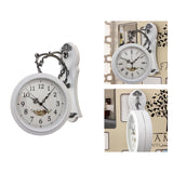 Maxbell Double Sided Wall Clock Study Indoor Outdoor Train Station Clock White