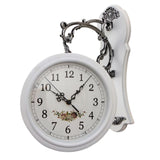 Maxbell Double Sided Wall Clock Study Indoor Outdoor Train Station Clock White