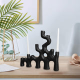 Maxbell Candle Holder Tea Light Holder for Party Events Christmas Table Centerpieces Black