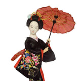 Maxbell 12 inch Japanese Geisha Doll Collectible Figurine for Home Decor Black