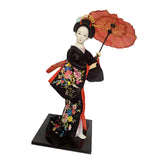 Maxbell 12 inch Japanese Geisha Doll Collectible Figurine for Home Decor Black