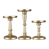 Maxbell 3x Metal Candle Holder Candle Stands Candelabra for Dining Party Decoration