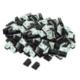 Maxbell 100Pcs Self Adhesive Cable Clips Clip Durable for Kitchen Office Under Desk