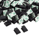 Maxbell 100Pcs Self Adhesive Cable Clips Clip Durable for Kitchen Office Under Desk