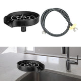 Maxbell Plastic Faucet Cup Rinser Pitcher Hotel Cup Washer 80cm Hose