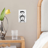 Maxbell 3 Pieces Light Switch Decals Human Shape Decoration Socket Stickers for Home