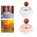 Maxbell Cool Mist Humidifier Rechargeable Night Light Function with Projector white