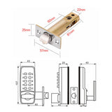 Maxbell Keyless Mechanical Door Lock Combination Lock Password Knob