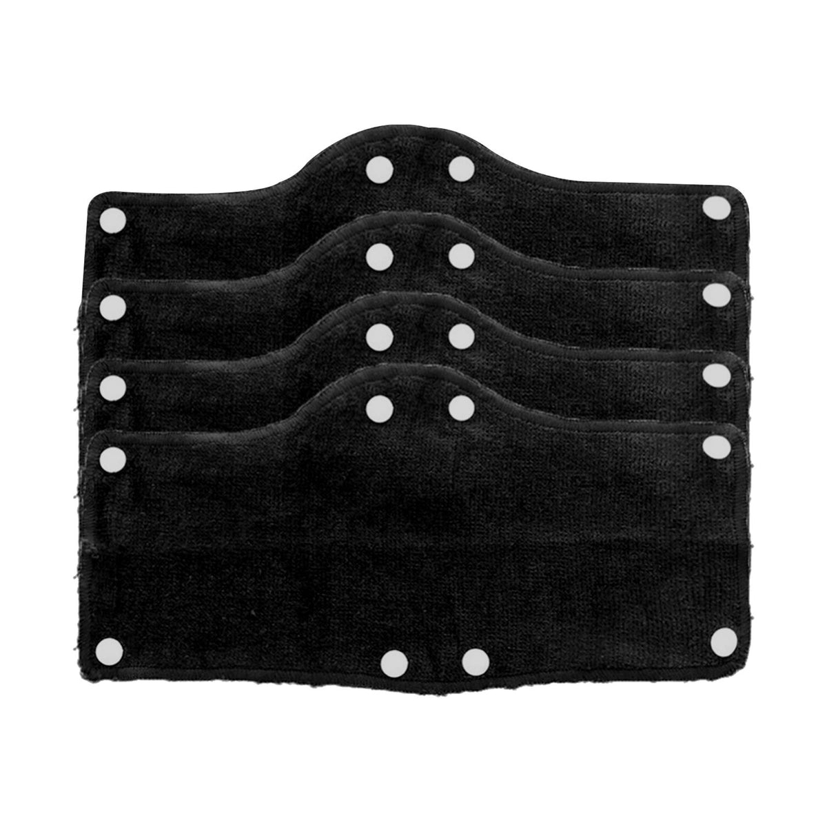 Maxbell 4Pcs Hard Hat Sweatband Terry Cloth Reusable Heat Dissipating black