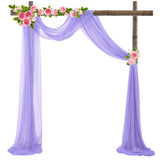 Maxbell Wedding Arch Draping Party Backdrop Curtain Panels 70x550cm for Stage Decor
