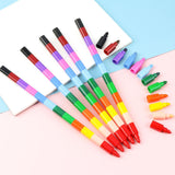 Maxbell Rainbow Stackable Pencil Painting Coloring for Kids, Party Favors, School,