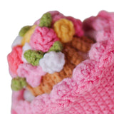 Maxbell DIY Crochet Stuffed Bride Doll Room Decoration for Wife Girls Boys Women Pink