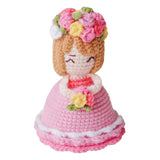Maxbell DIY Crochet Stuffed Bride Doll Room Decoration for Wife Girls Boys Women Pink