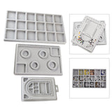 Maxbell Jewelry Tray Organizer Drawer Inserts Durable for Display Earring Women 18 Grid