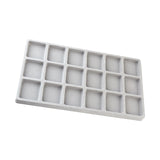 Maxbell Jewelry Tray Organizer Drawer Inserts Durable for Display Earring Women 18 Grid