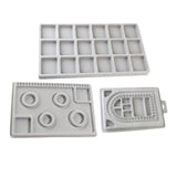 Maxbell Jewelry Tray Organizer Drawer Inserts Durable for Display Earring Women 18 Grid