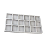 Maxbell Jewelry Tray Organizer Drawer Inserts Durable for Display Earring Women 18 Grid