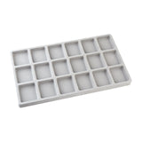 Maxbell Jewelry Tray Organizer Drawer Inserts Durable for Display Earring Women 18 Grid