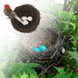 Maxbell Nature Artificial with Eggs Decorative Bird Cage for Wedding orange