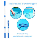 Maxbell Aluminum Alloy Pool Handle 3 Stage Rod for Rakes Brushes Vacuum Heads