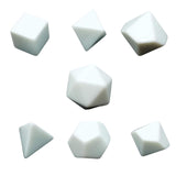 Maxbell 7Pcs White Empty Dices for Dices Making, Role Playing Game, Party Supplies