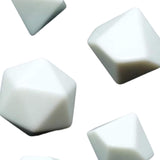 Maxbell 7Pcs White Empty Dices for Dices Making, Role Playing Game, Party Supplies