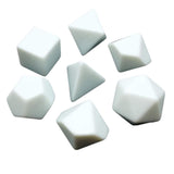 Maxbell 7Pcs White Empty Dices for Dices Making, Role Playing Game, Party Supplies