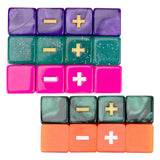 Maxbell 20Pcs Six Sided Rolling Dices Learning Toys Creative for Children Boys Girls