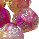 Maxbell Polyhedral Dices Set 7 Die RPG Dices Set for Learning Math Party Supplies