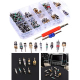 Maxbell Car Air Conditioner Valve R134A 102Pcs Assortment High Performance