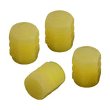 Maxbell 4x Car Tire Valve Stem Caps Motorcycles Luminous Air Caps Cover Yellow