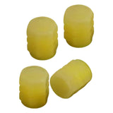 Maxbell 4x Car Tire Valve Stem Caps Motorcycles Luminous Air Caps Cover Yellow
