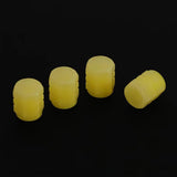 Maxbell 4x Car Tire Valve Stem Caps Motorcycles Luminous Air Caps Cover Yellow