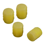 Maxbell 4x Car Tire Valve Stem Caps Motorcycles Luminous Air Caps Cover Yellow