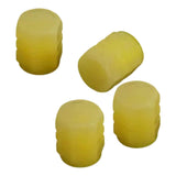 Maxbell 4x Car Tire Valve Stem Caps Motorcycles Luminous Air Caps Cover Yellow