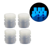 Maxbell 4x Car Tire Valve Stem Caps Motorcycles Luminous Air Caps Cover Blue