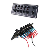 Maxbell Switch Panel 12V-24V Twist Panel Panel Fits for Car Truck Vehicle