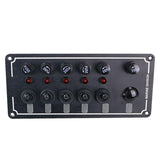 Maxbell Switch Panel 12V-24V Twist Panel Panel Fits for Car Truck Vehicle