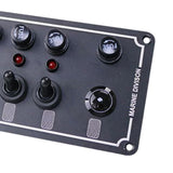 Maxbell Switch Panel 12V-24V Twist Panel Panel Fits for Car Truck Vehicle