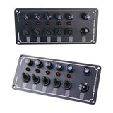 Maxbell Switch Panel 12V-24V Twist Panel Panel Fits for Car Truck Vehicle