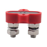 Maxbell Batteries Power Distribution Terminal Block Set 5/16" Dual Studs Black + Red