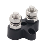 Maxbell Batteries Power Distribution Terminal Block Set 5/16" Dual Studs Black + Red