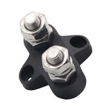 Maxbell Batteries Power Distribution Terminal Block Set 5/16" Dual Studs Black + Red