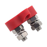 Maxbell Batteries Power Distribution Terminal Block Set 5/16" Dual Studs Black + Red