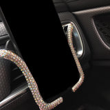 Maxbell Stylish Sparkling Shiny Phone Holder Car Phone Holder Bling Phone Holder Silver